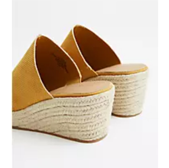 Espadrille Mule Wedge - Mustard (Ww - Picture 3 of 6